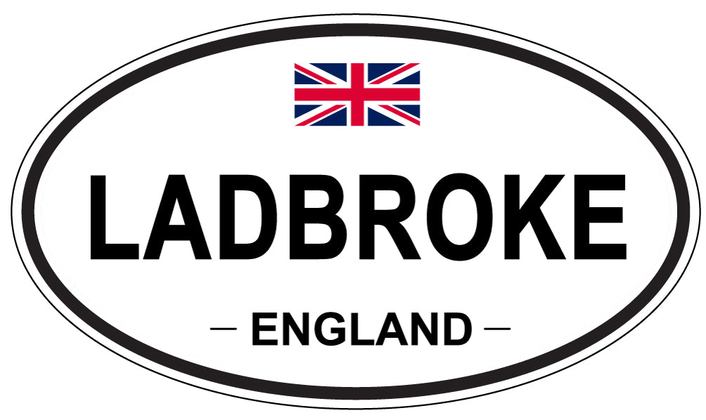 LADBROKE, England - Oval Magnet