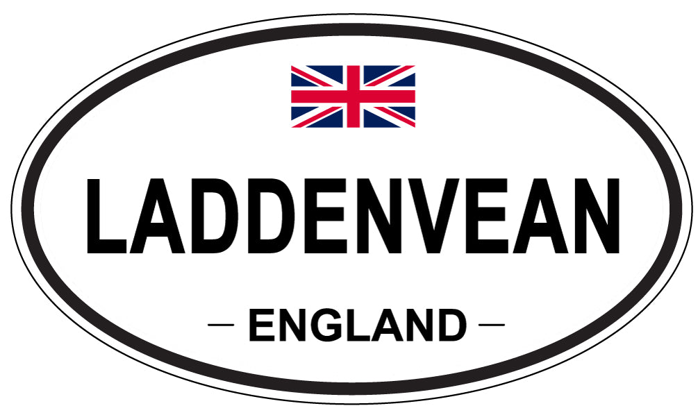 LADDENVEAN, England - Oval Magnet