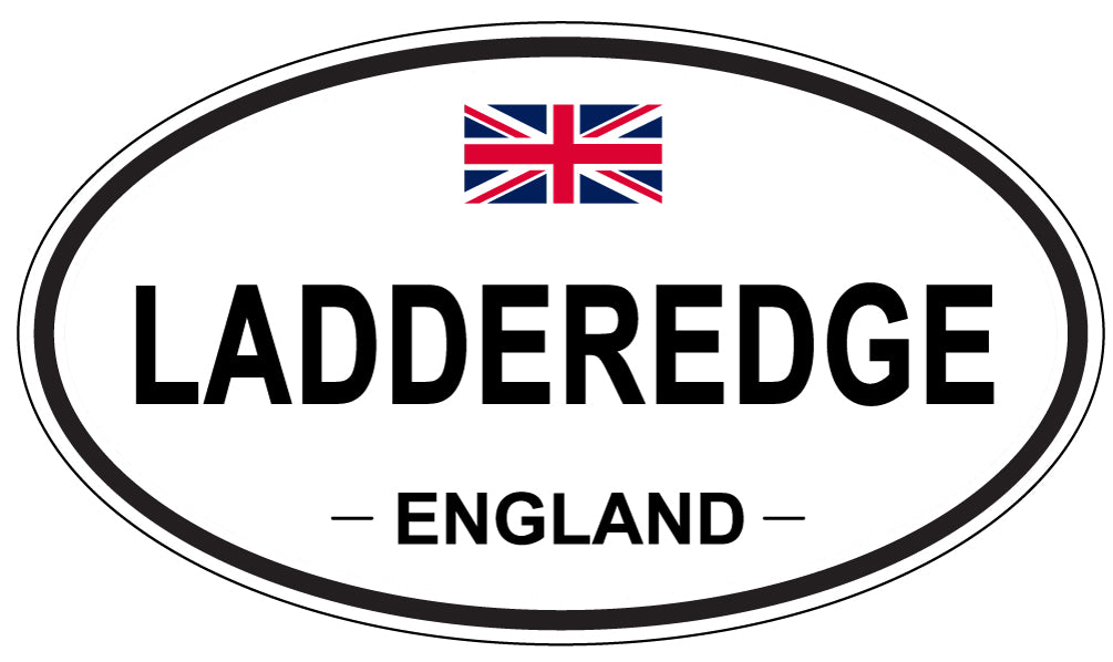 LADDEREDGE, England - Oval Magnet