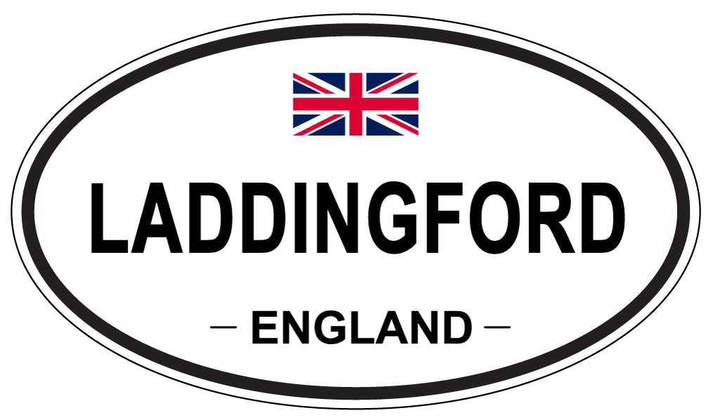 LADDINGFORD, England - Oval Magnet