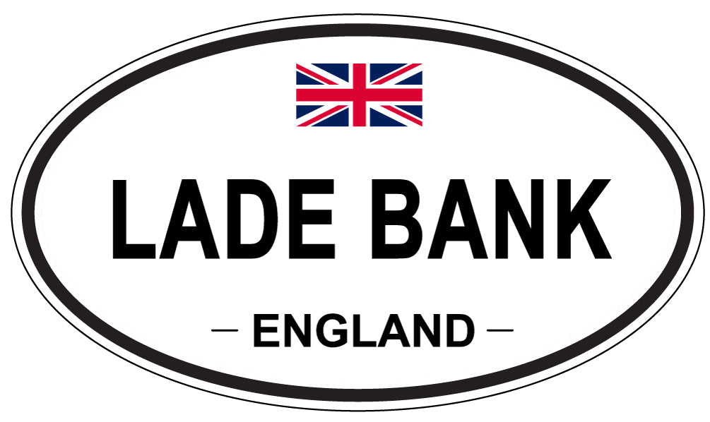 LADE BANK, ENGLAND - Oval Sticker