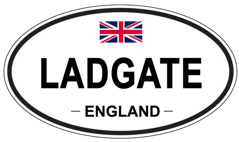 LADGATE, ENGLAND - Oval Sticker