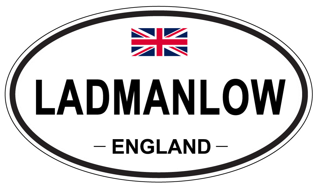 LADMANLOW, England - Oval Magnet