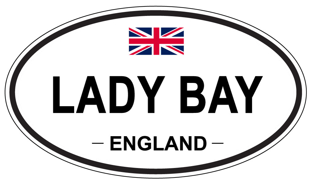 LADY BAY, ENGLAND - Oval Sticker