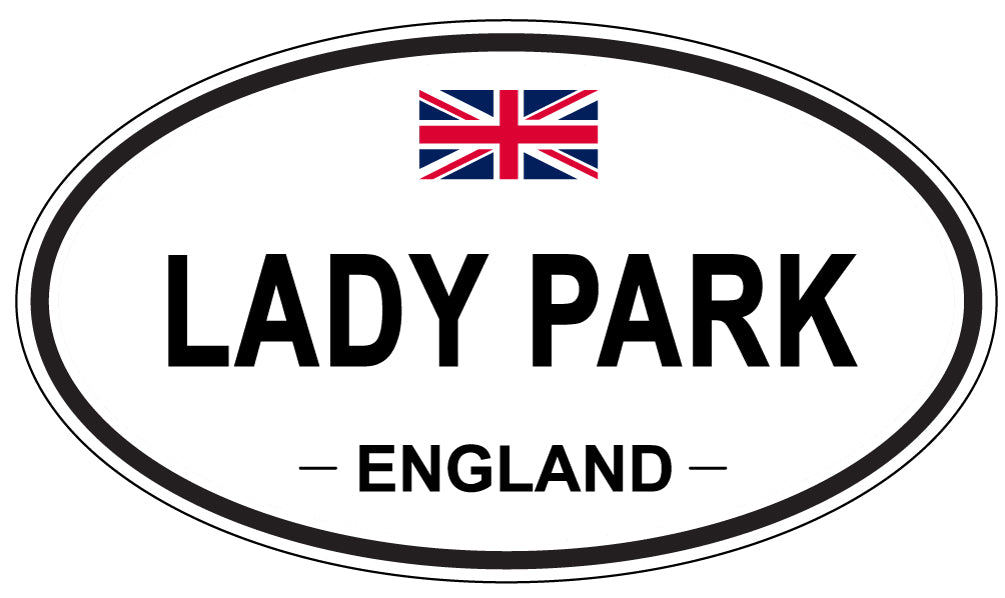 LADY PARK, England - Oval Magnet