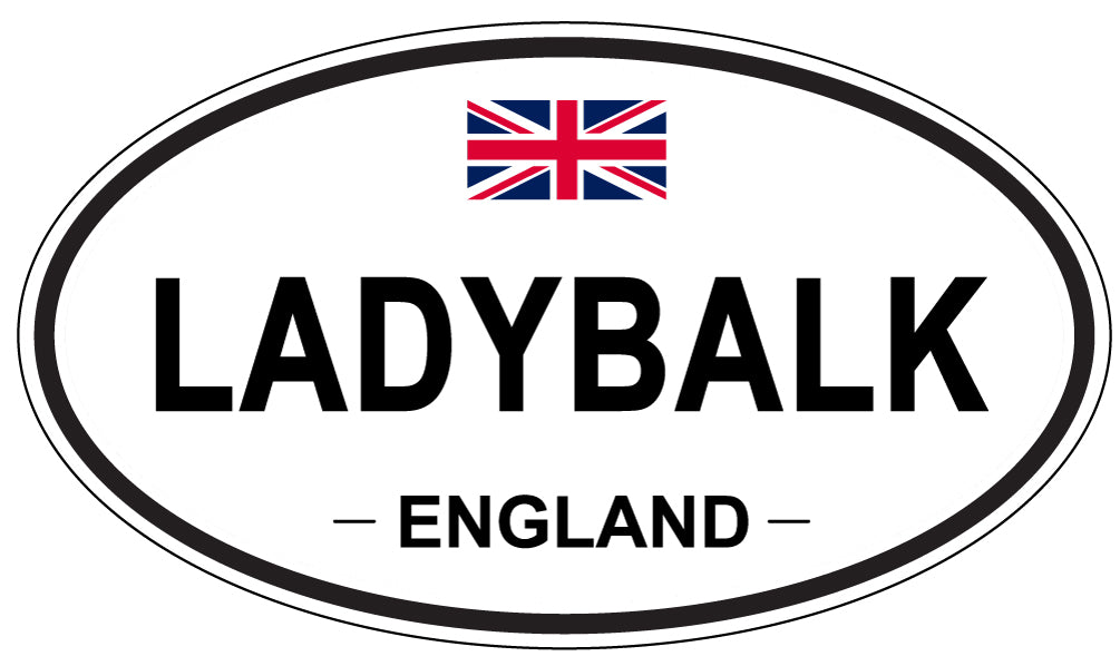 LADYBALK, England - Oval Magnet
