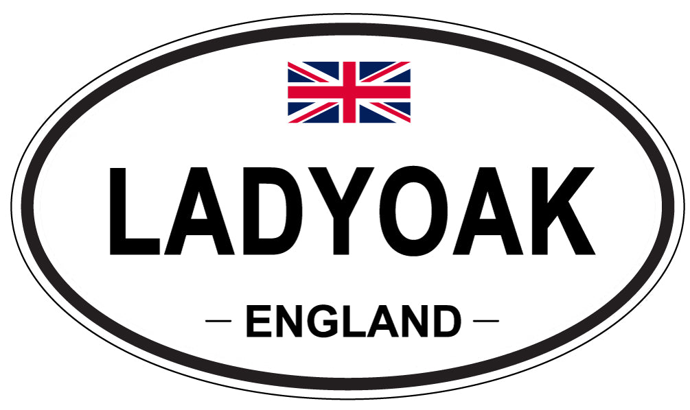 LADYOAK, England - Oval Magnet