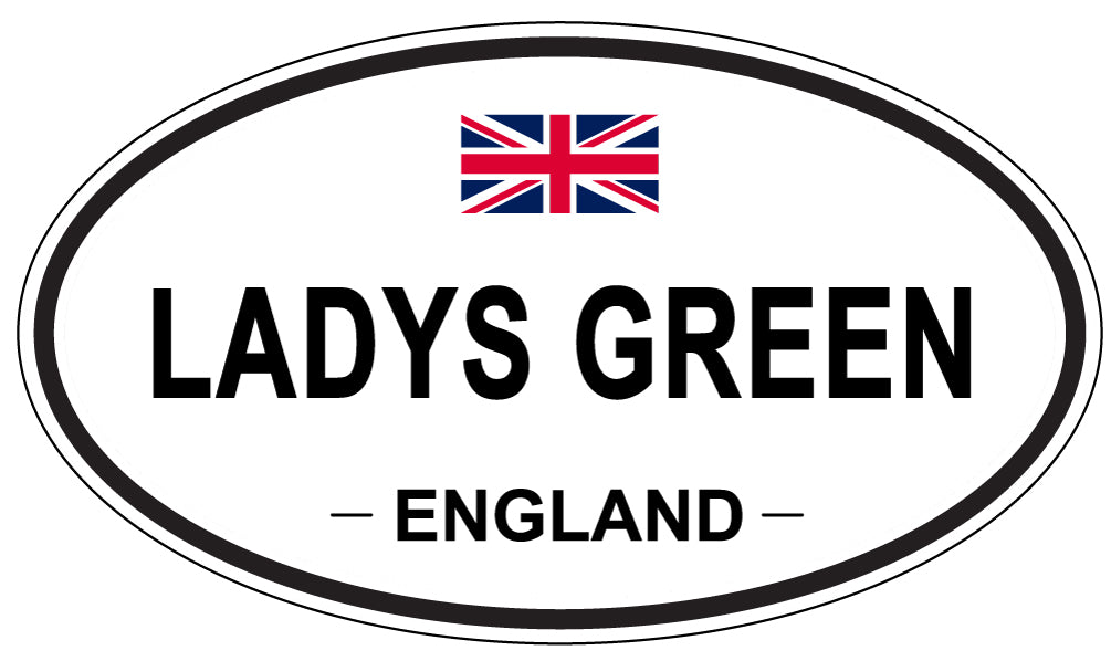 LADYS GREEN, England - Oval Magnet