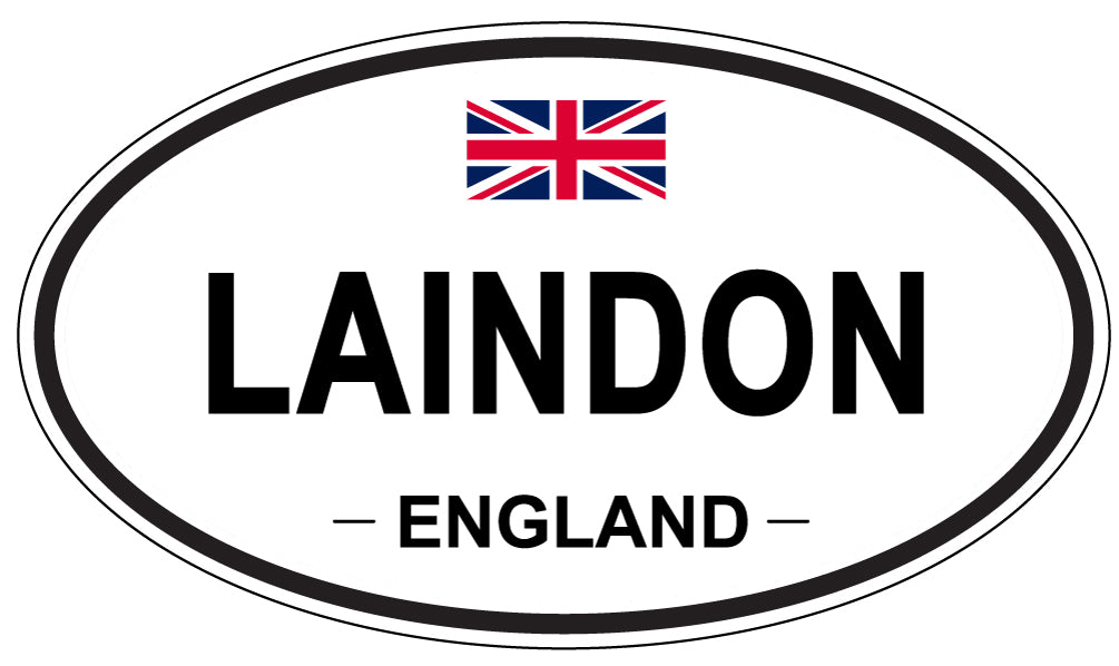 LAINDON, ENGLAND - Oval Sticker