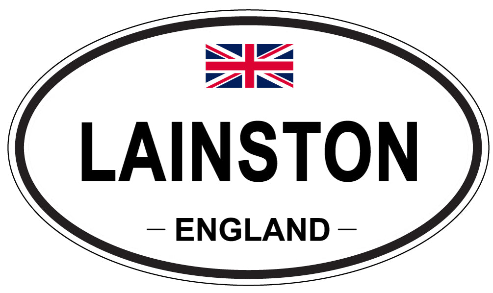 LAINSTON, ENGLAND - Oval Sticker