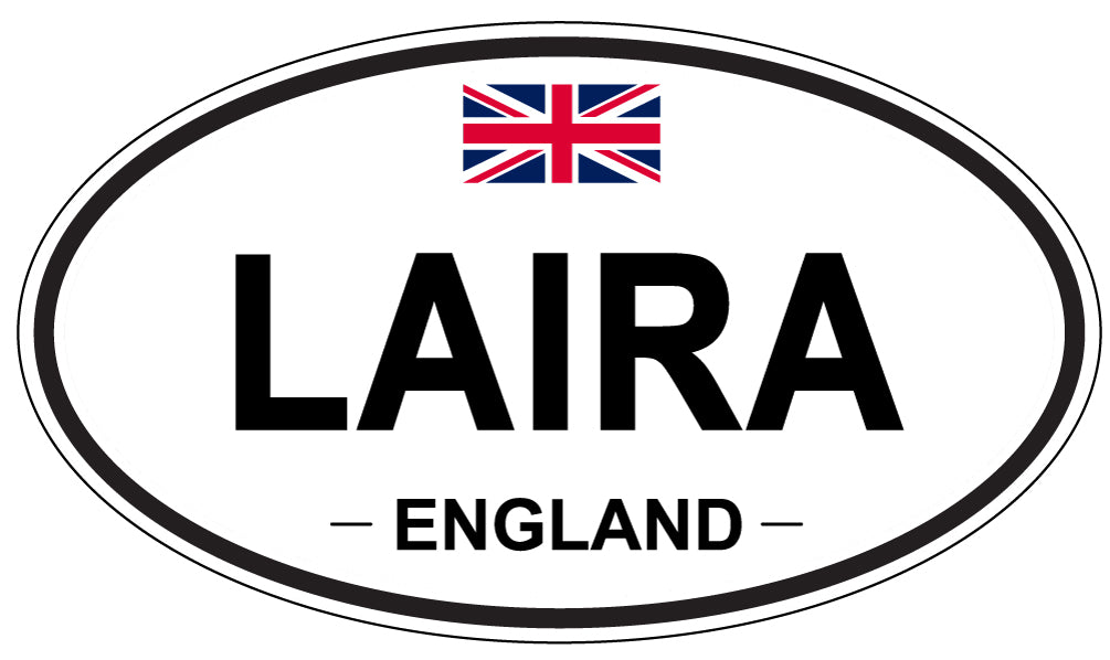 LAIRA, England - Oval Magnet