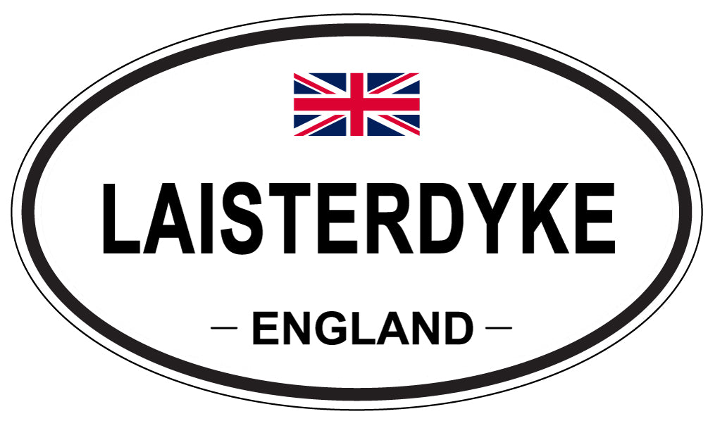 LAISTERDYKE, ENGLAND - Oval Sticker