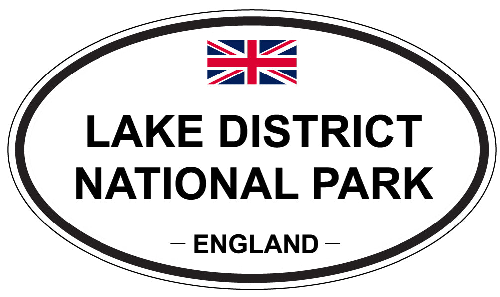 LAKE DISTRICT NATIONAL PARK, ENGLAND - Oval Sticker