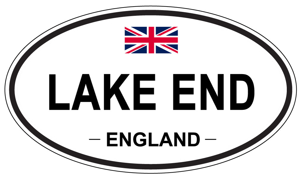LAKE END, ENGLAND - Oval Sticker