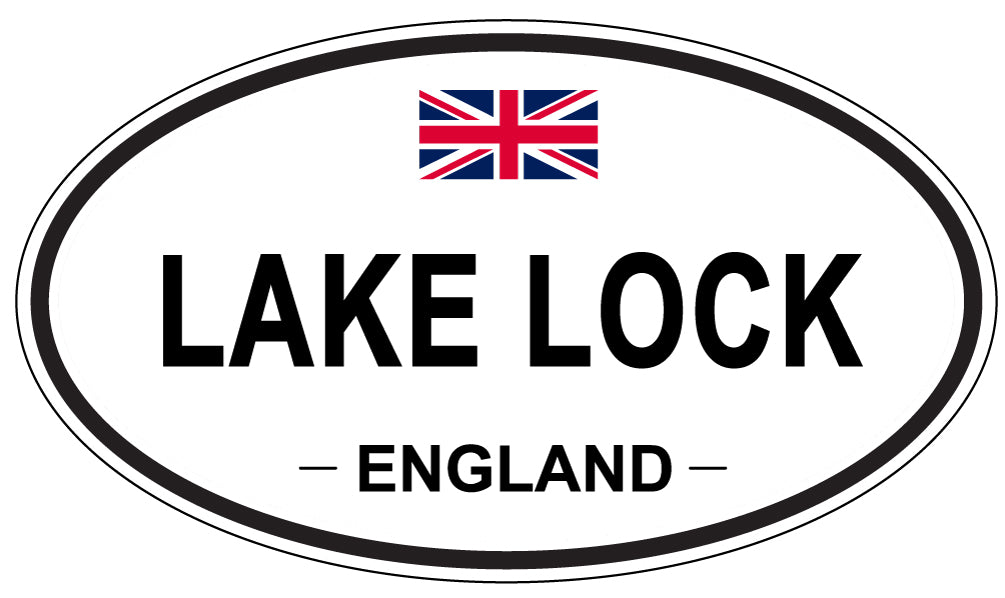LAKE LOCK, ENGLAND - Oval Sticker