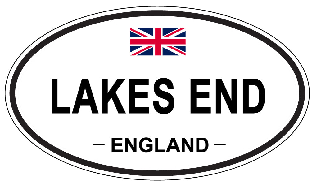 LAKES END, ENGLAND - Oval Sticker