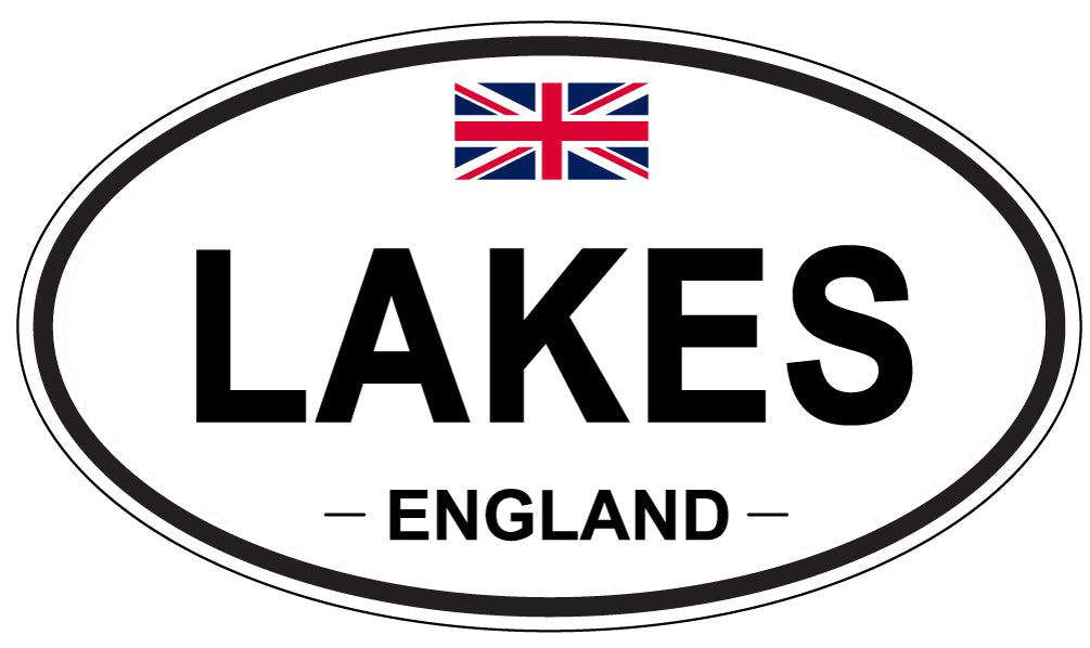 LAKES, ENGLAND - Oval Sticker