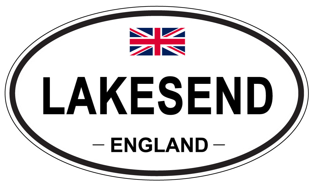 LAKESEND, ENGLAND - Oval Sticker