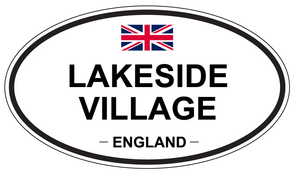 LAKESIDE VILLAGE, England - Oval Magnet