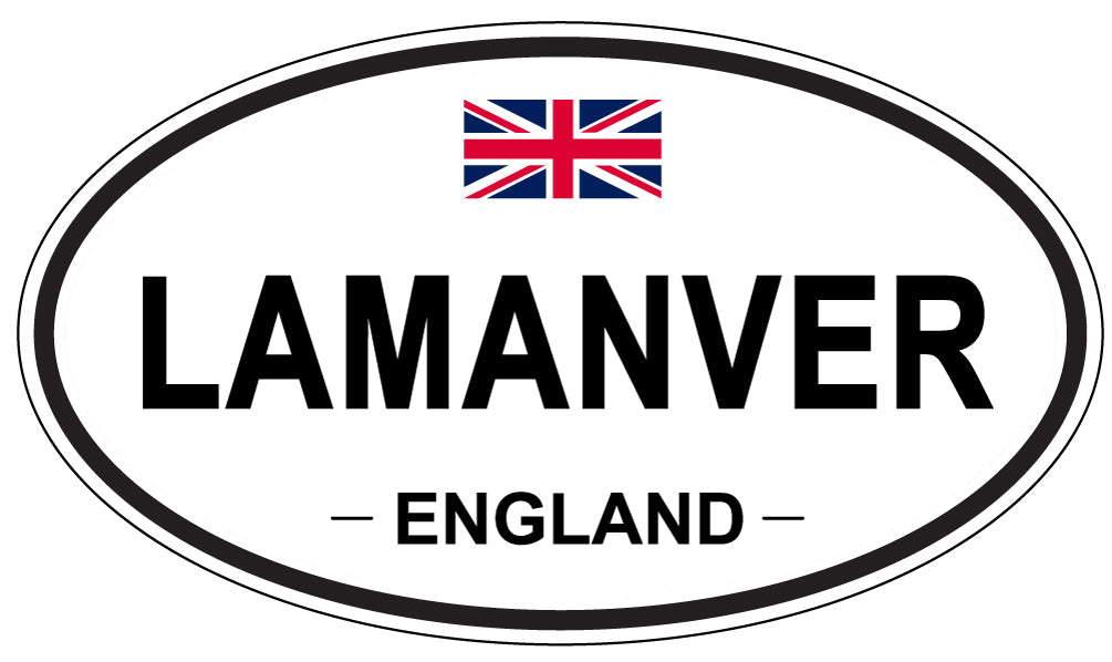 LAMANVER, England - Oval Magnet
