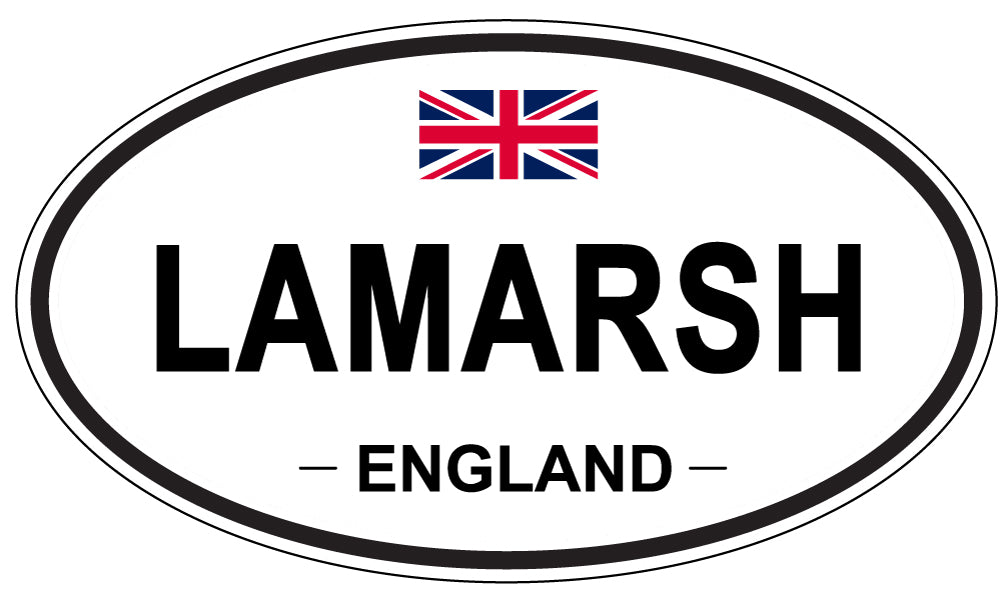 LAMARSH, England - Oval Magnet