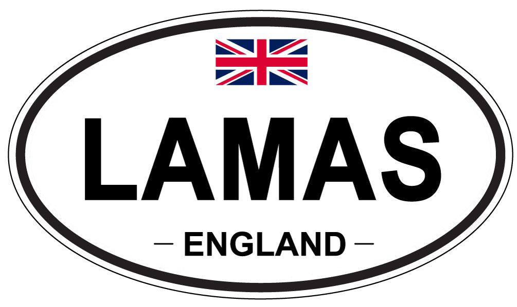 LAMAS, England - Oval Magnet