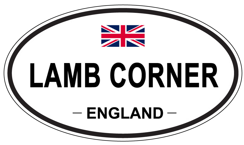 LAMB CORNER, England - Oval Magnet