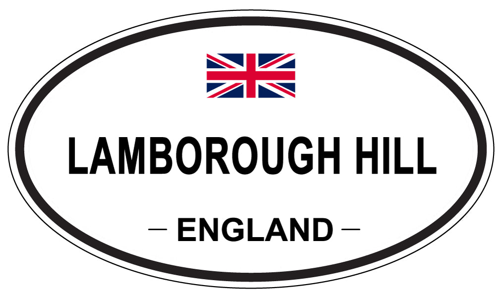 LAMBOROUGH HILL, England - Oval Magnet