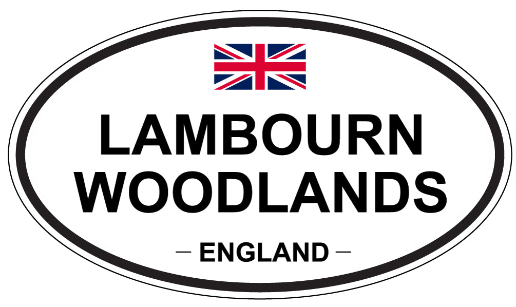 LAMBOURN WOODLANDS, ENGLAND - Oval Sticker