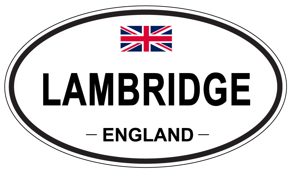 LAMBRIDGE, England - Oval Magnet