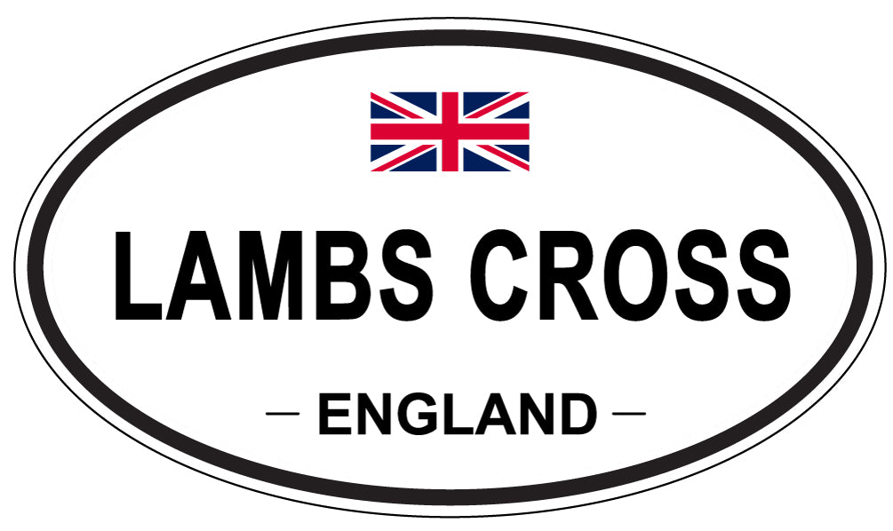 LAMBS CROSS, England - Oval Magnet