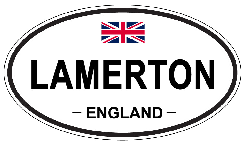 LAMERTON, ENGLAND - Oval Sticker