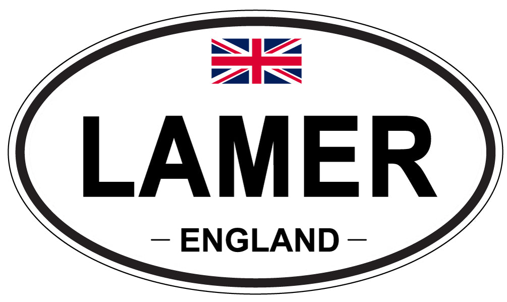 LAMER, England - Oval Magnet