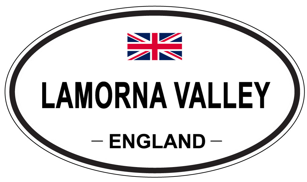 LAMORNA VALLEY, ENGLAND - Oval Sticker