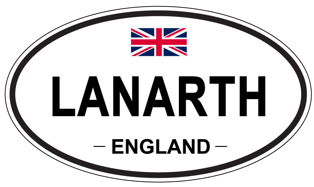 LANARTH, ENGLAND - Oval Sticker
