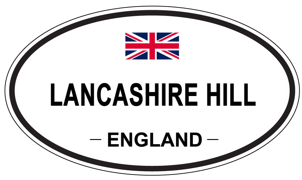 LANCASHIRE HILL, England - Oval Magnet