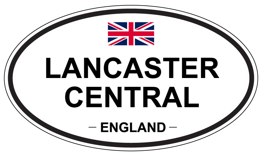 LANCASTER CENTRAL, ENGLAND - Oval Sticker