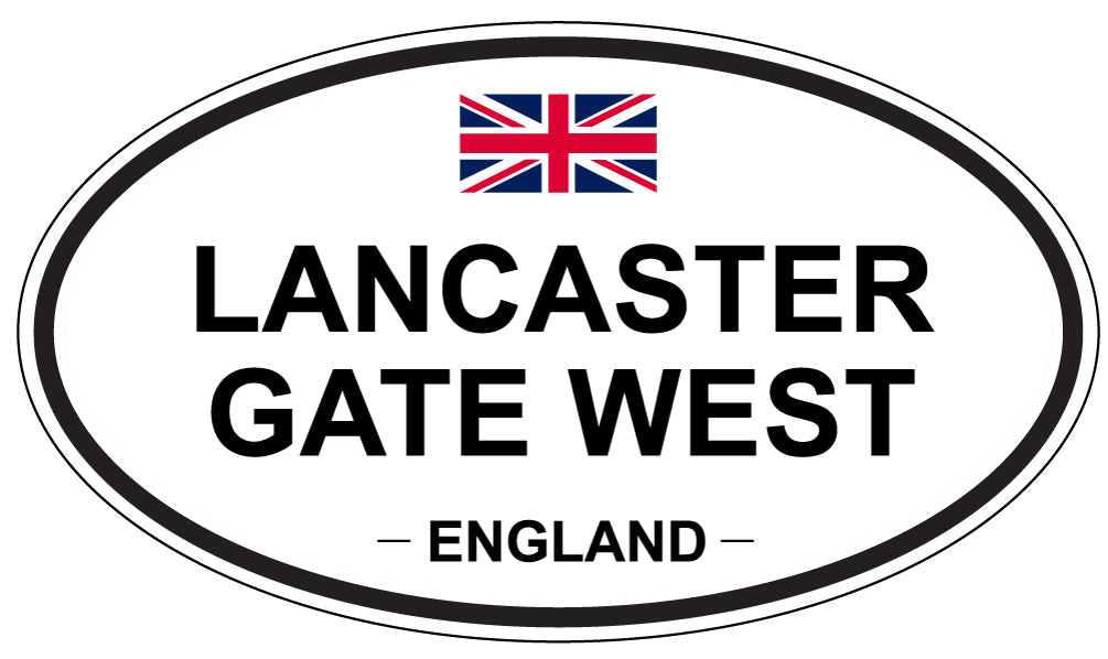 LANCASTER GATE WEST, England - Oval Magnet
