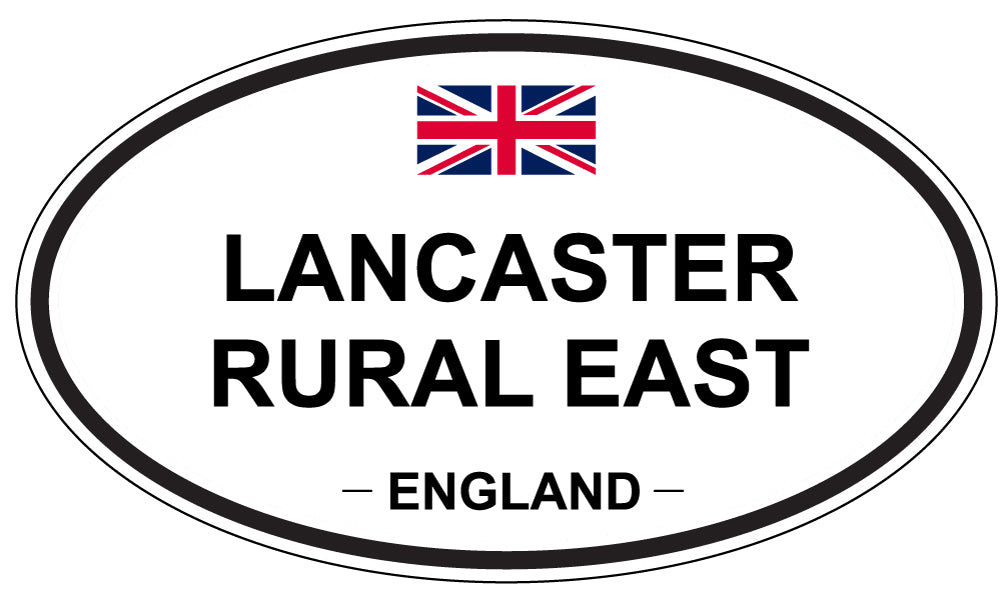 LANCASTER RURAL EAST, England - Oval Magnet