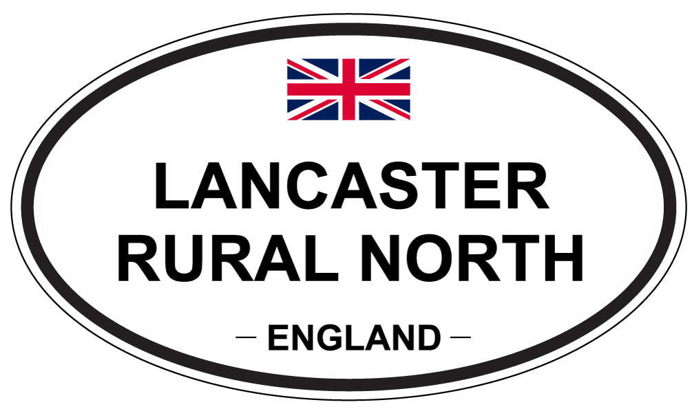 LANCASTER RURAL NORTH, England - Oval Magnet