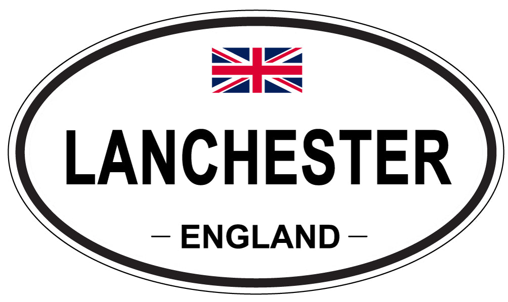 LANCHESTER, ENGLAND - Oval Sticker