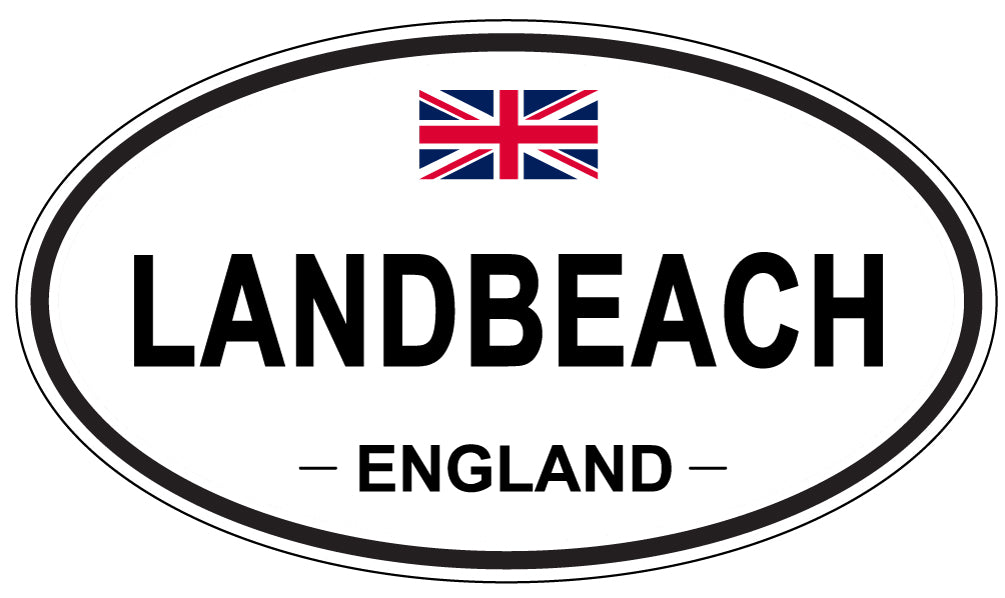 LANDBEACH, England - Oval Magnet