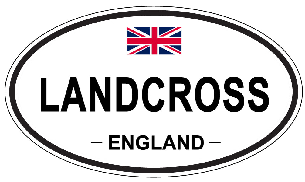 LANDCROSS, ENGLAND - Oval Sticker