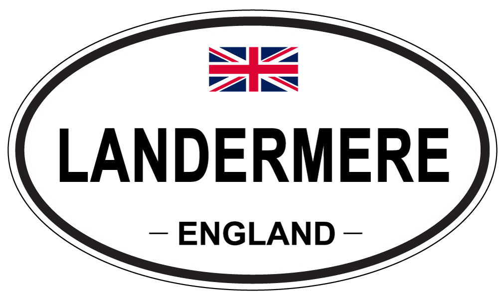 LANDERMERE, ENGLAND - Oval Sticker