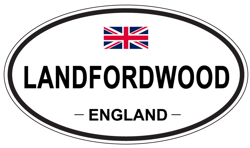 LANDFORDWOOD, ENGLAND - Oval Sticker
