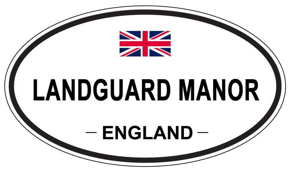LANDGUARD MANOR, ENGLAND - Oval Sticker