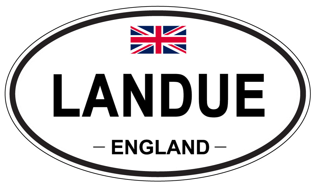 LANDUE, England - Oval Magnet