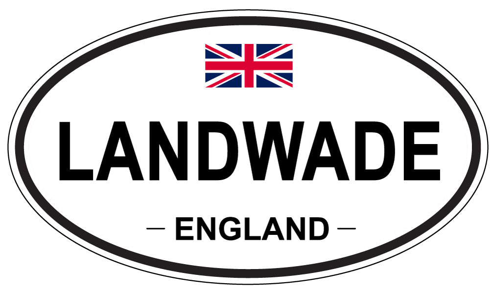 LANDWADE, England - Oval Magnet