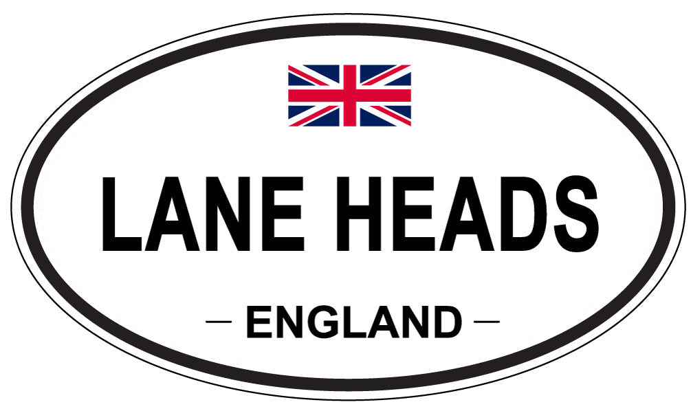 LANE HEADS, England - Oval Magnet