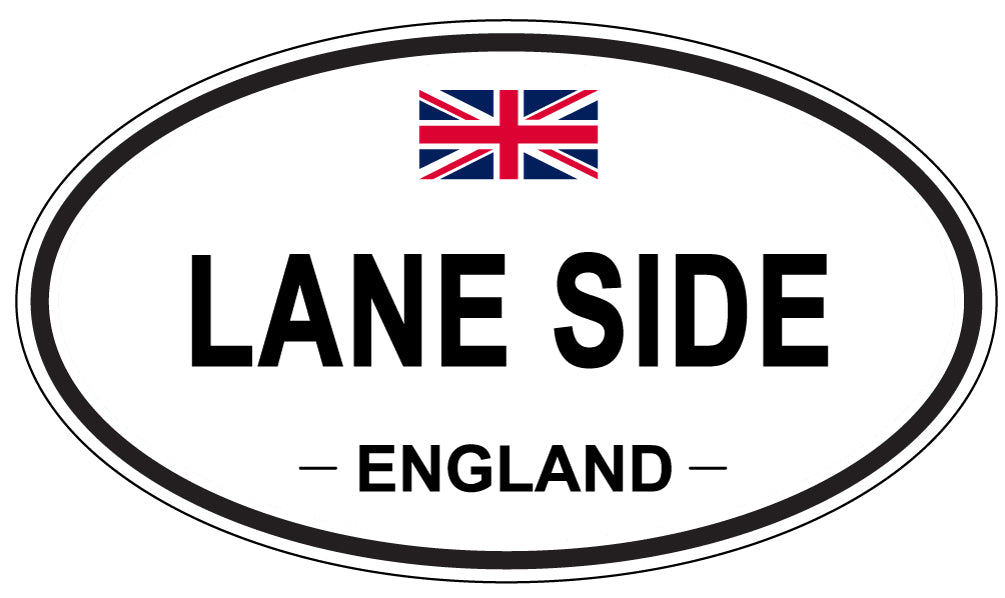 LANE SIDE, England - Oval Magnet